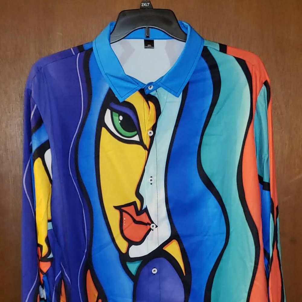 Colorful Abstract Design Picasso-ish Shirt / Unisex